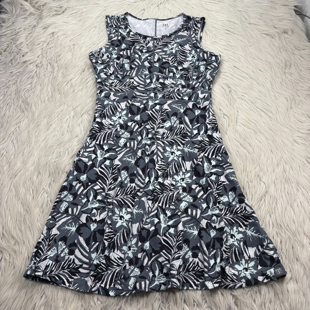 Title Nine Women's S Buttah Dress Floral Tropical Stretch Golf Pickleball Tennis